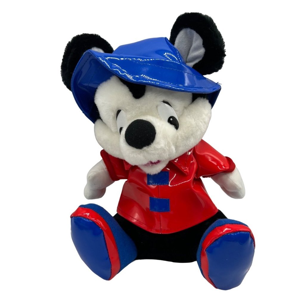 Classic Toy Co Panda Bear with Raingear Vintage 10" Multicolor USA Made